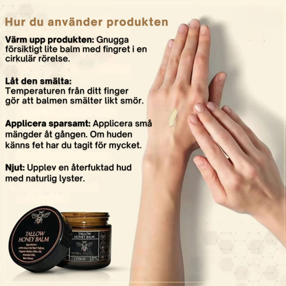 Organic Tallow Honey Balm - Återfukta & lugna din hud på det naturliga sättet